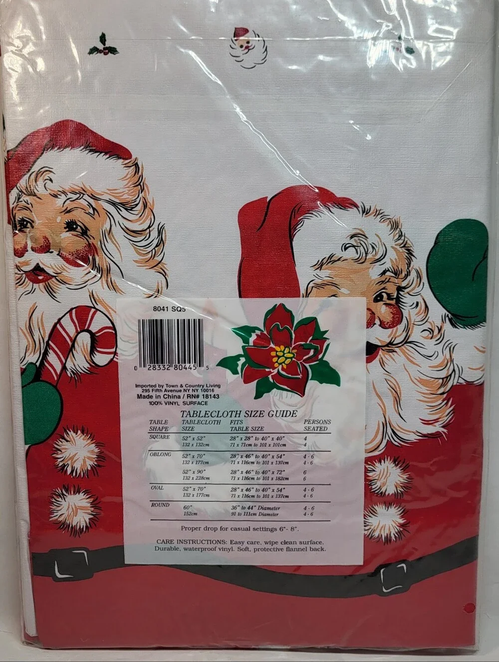 Town & Country Christmas TABLECLOTH 52